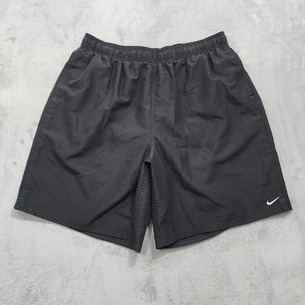 Nike Shorts Mens 2XL Black Microfiber Lined Athletic Gym Running Swim Athleisure